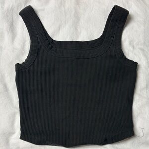 Madewell Black Ribbed Women's Top